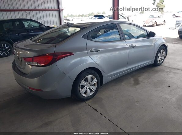 5NPDH4AEXGH672995 2016 HYUNDAI ELANTRA Silver Trasero derecho