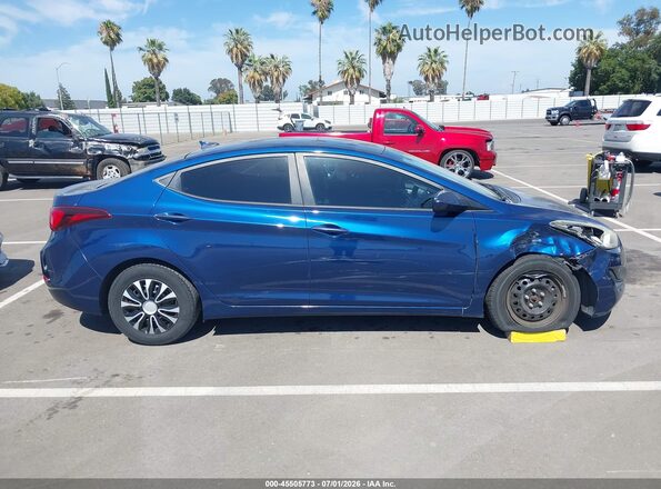 5NPDH4AEXGH680904 2016 HYUNDAI ELANTRA Blue Vista interior de 360 grados