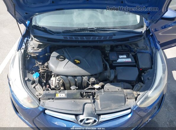 5NPDH4AEXGH680904 2016 HYUNDAI ELANTRA Blue Vista trasera