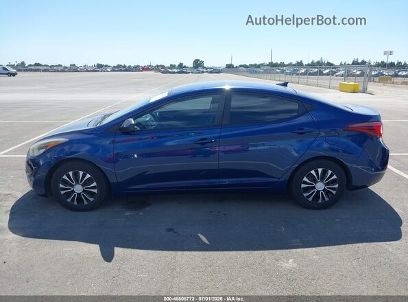 5NPDH4AEXGH680904 2016 HYUNDAI ELANTRA Blue 