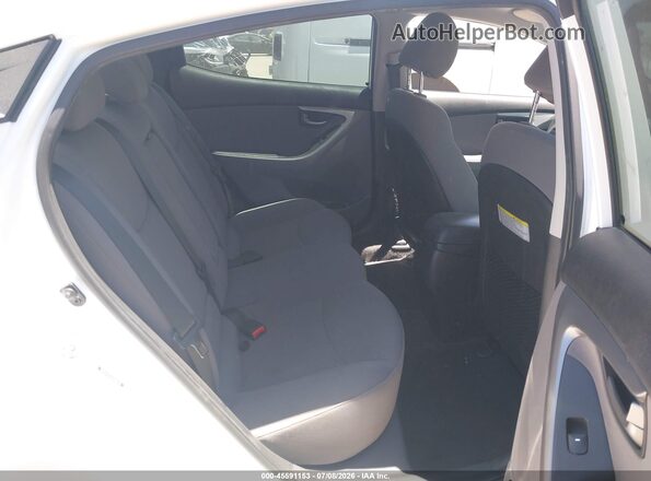 5NPDH4AEXGH688730 2016 HYUNDAI ELANTRA White VIN კოდის სტიკერის ხედი