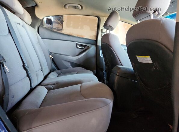 5NPDH4AEXGH710788 2016 HYUNDAI ELANTRA Blue Հետևի նստատեղերի տեսք