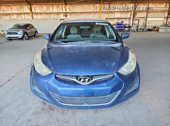 5NPDH4AEXGH710788 2016 HYUNDAI ELANTRA Blue Դիմացի տեսք