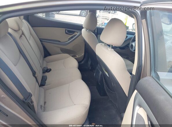 5NPDH4AEXGH721533 2016 HYUNDAI ELANTRA Beige VIN sticker view