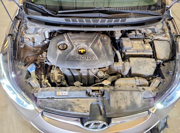 5NPDH4AEXGH722407 2016 HYUNDAI ELANTRA Желто-коричневый Вид задней части салона