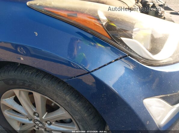 5NPDH4AEXGH724951 2016 HYUNDAI ELANTRA Blue Вид спереду