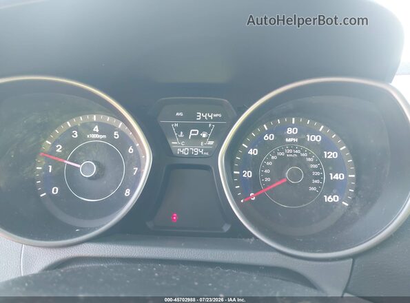 5NPDH4AEXGH724951 2016 HYUNDAI ELANTRA Blue Вид задніх сидінь