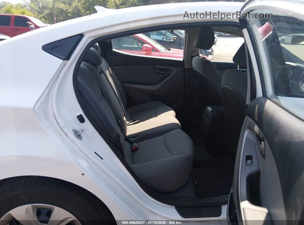 5NPDH4AEXGH735982 2016 HYUNDAI ELANTRA White Вид наклейки з VIN-кодом