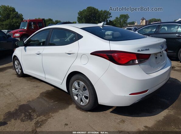 5NPDH4AEXGH735982 2016 HYUNDAI ELANTRA White Задня ліва чверть