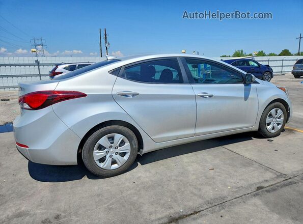 5NPDH4AEXGH749798 2016 HYUNDAI ELANTRA Silver უკანა მარჯვენა