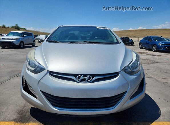5NPDH4AEXGH749798 2016 HYUNDAI ELANTRA Silver წინა ხედი