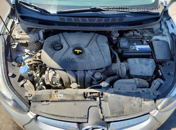 5NPDH4AEXGH749798 2016 HYUNDAI ELANTRA Silver უკანა სალონის ხედი