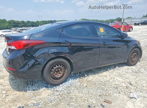 5NPDH4AEXGH756377 2016 HYUNDAI ELANTRA Black Trasero derecho