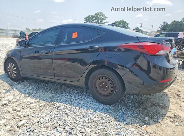 5NPDH4AEXGH756377 2016 HYUNDAI ELANTRA Black Trasero izquierdo
