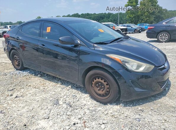 5NPDH4AEXGH756377 2016 HYUNDAI ELANTRA Black Delantero derecho