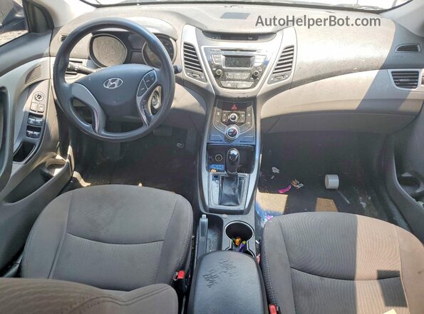 5NPDH4AEXGH756377 2016 HYUNDAI ELANTRA Black Vista del salpicadero