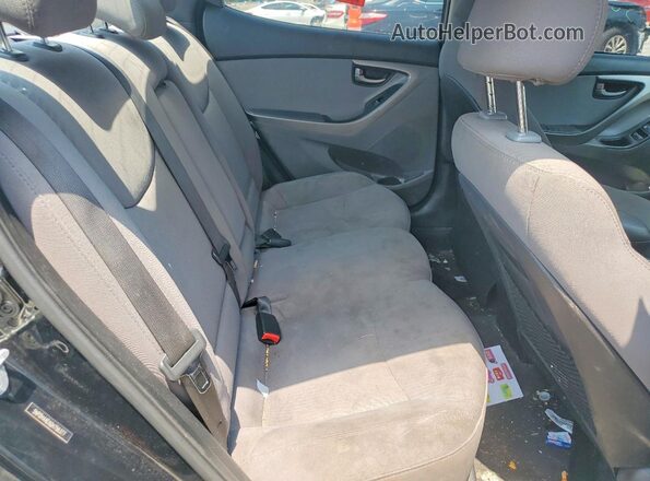 5NPDH4AEXGH756377 2016 HYUNDAI ELANTRA Black Vista de los asientos traseros