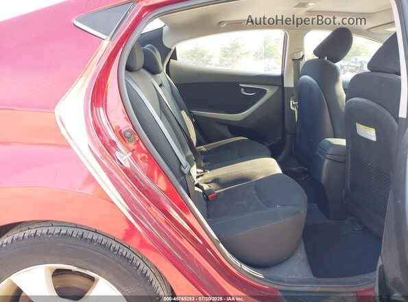 5NPDH4AEXGH765290 2016 HYUNDAI ELANTRA Red Вид наклейки з VIN-кодом