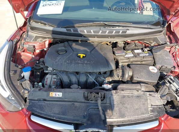 5NPDH4AEXGH765290 2016 HYUNDAI ELANTRA Red Вид ззаду