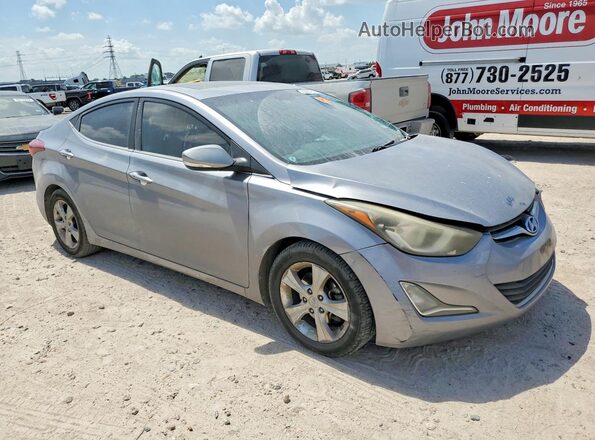 5NPDH4AEXGH765967 2016 HYUNDAI ELANTRA Silver Delantero derecho