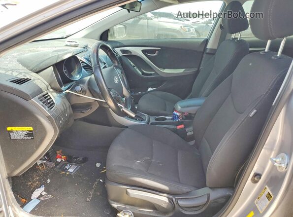 5NPDH4AEXGH765967 2016 HYUNDAI ELANTRA Silver Vista interior delantera