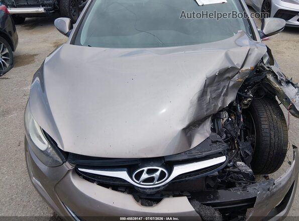 5NPDH4AEXGH774040 2016 HYUNDAI ELANTRA Золотой Вид сзади