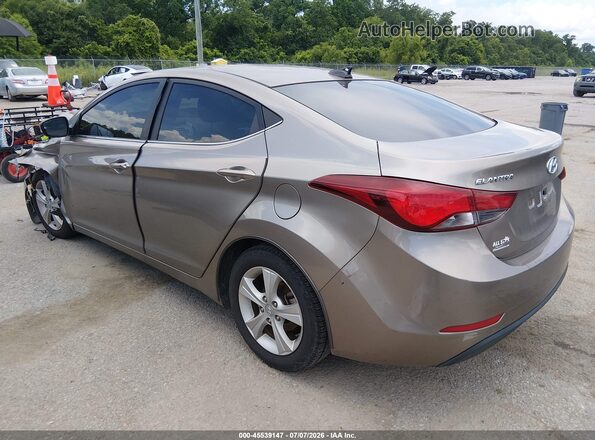 5NPDH4AEXGH774040 2016 HYUNDAI ELANTRA Золотой Задняя левая четверть