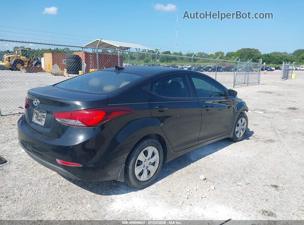 5NPDH4AEXGH791517 2016 HYUNDAI ELANTRA Black Հետևի աջ