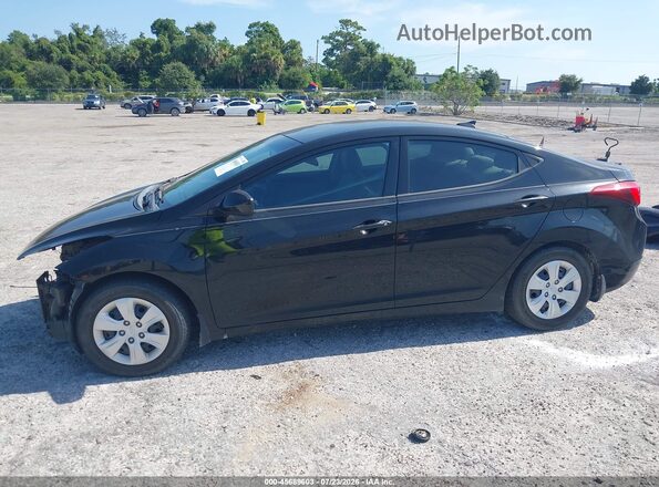5NPDH4AEXGH791517 2016 HYUNDAI ELANTRA Black Սալոնի 360 աստիճան տեսք