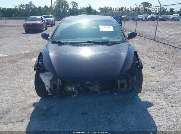 5NPDH4AEXGH791517 2016 HYUNDAI ELANTRA Black Սարքավորումների վահանակի տեսք