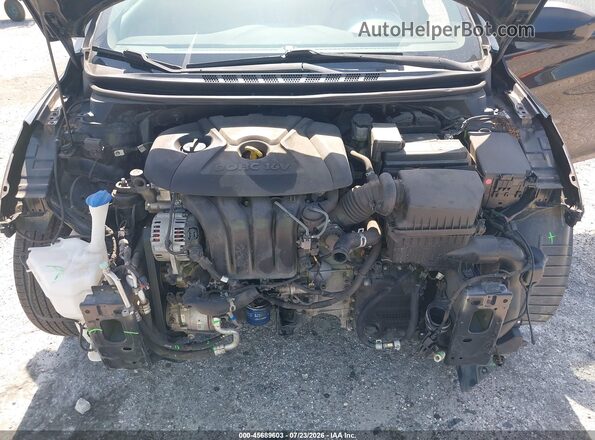 5NPDH4AEXGH791517 2016 HYUNDAI ELANTRA Black Հետևի տեսք