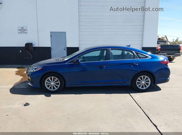 5NPE24AA0JH691601 2018 HYUNDAI SONATA Blue Սալոնի 360 աստիճան տեսք