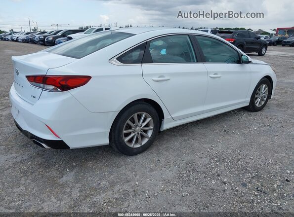 5NPE24AA4JH701725 2018 HYUNDAI SONATA White Trasero derecho