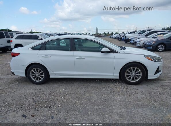 5NPE24AA4JH701725 2018 HYUNDAI SONATA White Vista interior trasera