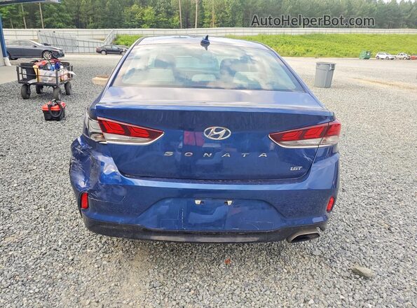 5NPE24AA5JH687219 2018 HYUNDAI SONATA Blue Rear view