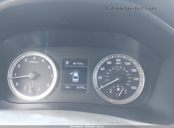 5NPE24AA6JH698925 2018 HYUNDAI SONATA Blue Հետևի նստատեղերի տեսք