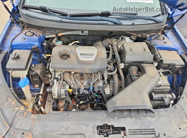 5NPE24AA6JH707543 2018 HYUNDAI SONATA Синий Вид задней части салона