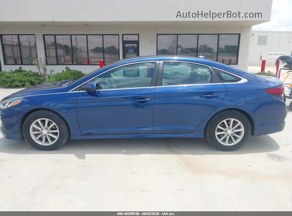 5NPE24AA7KH767879 2019 HYUNDAI SONATA Blue Սալոնի 360 աստիճան տեսք