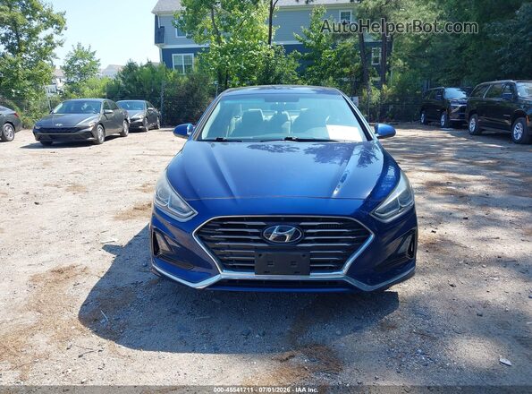 5NPE24AA7KH774282 2019 HYUNDAI SONATA Синий Вид спереди