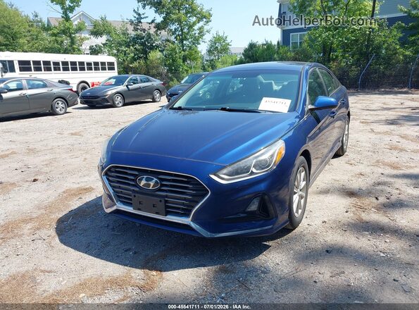 5NPE24AA7KH774282 2019 HYUNDAI SONATA Синий Передняя левая четверть