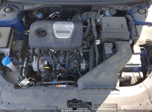 5NPE24AA7KH774282 2019 HYUNDAI SONATA Синий Вид сзади