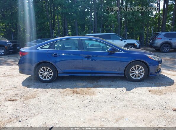 5NPE24AA7KH774282 2019 HYUNDAI SONATA Синий Вид задней части салона