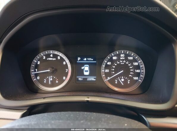 5NPE24AA7KH774962 2019 HYUNDAI SONATA Gray უკანა სავარძლების ხედი