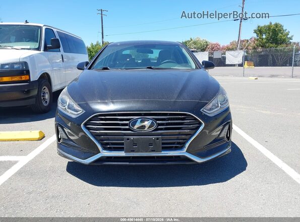 5NPE24AA8JH691801 2018 HYUNDAI SONATA Black Widok wnętrza z tyłu