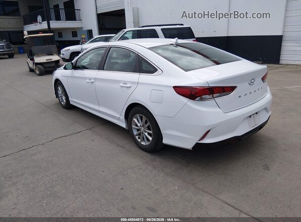 5NPE24AA8JH700688 2018 HYUNDAI SONATA White Trasero izquierdo