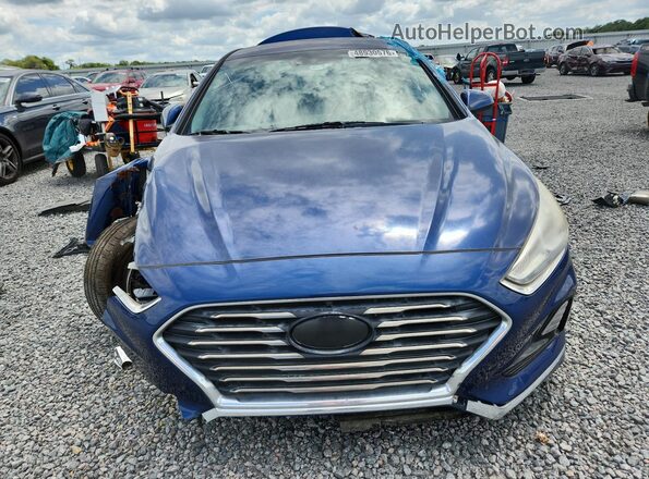5NPE24AA8JH721024 2018 HYUNDAI SONATA Blue Widok z przodu