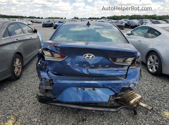 5NPE24AA8JH721024 2018 HYUNDAI SONATA Blue Widok z tyłu