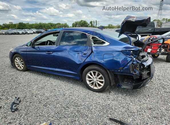 5NPE24AA8JH721024 2018 HYUNDAI SONATA Blue Tył lewy