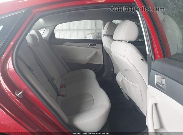 5NPE24AA8KH803028 2019 HYUNDAI SONATA Red Vista de la etiqueta del VIN