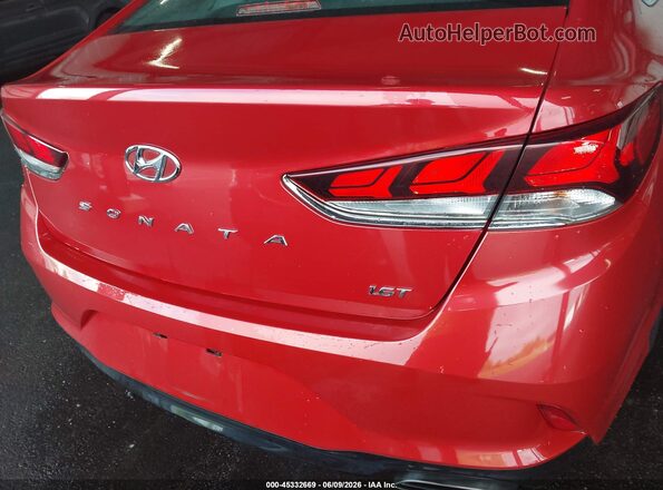 5NPE24AA8KH803028 2019 HYUNDAI SONATA Red Vista interior trasera